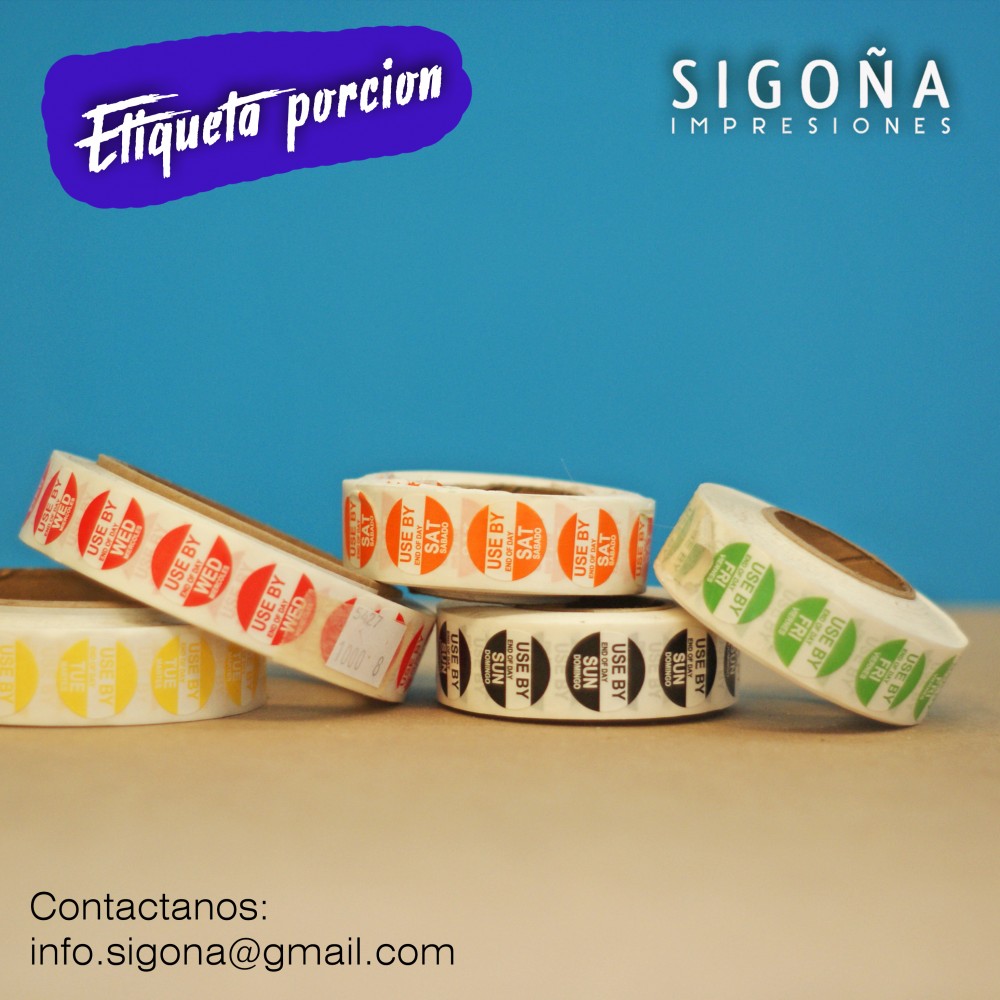 ETIQUETA PORCION